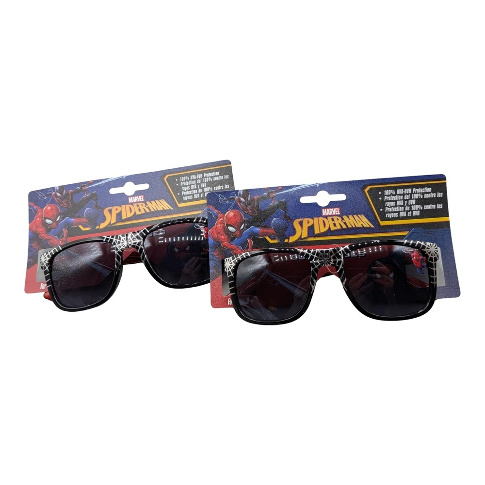 Marvel Spiderman Kids Sunglasses Black Web Design UV Protection 10265227.MCV